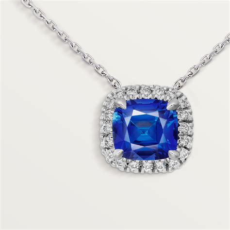 Cartier sapphire and diamond necklace